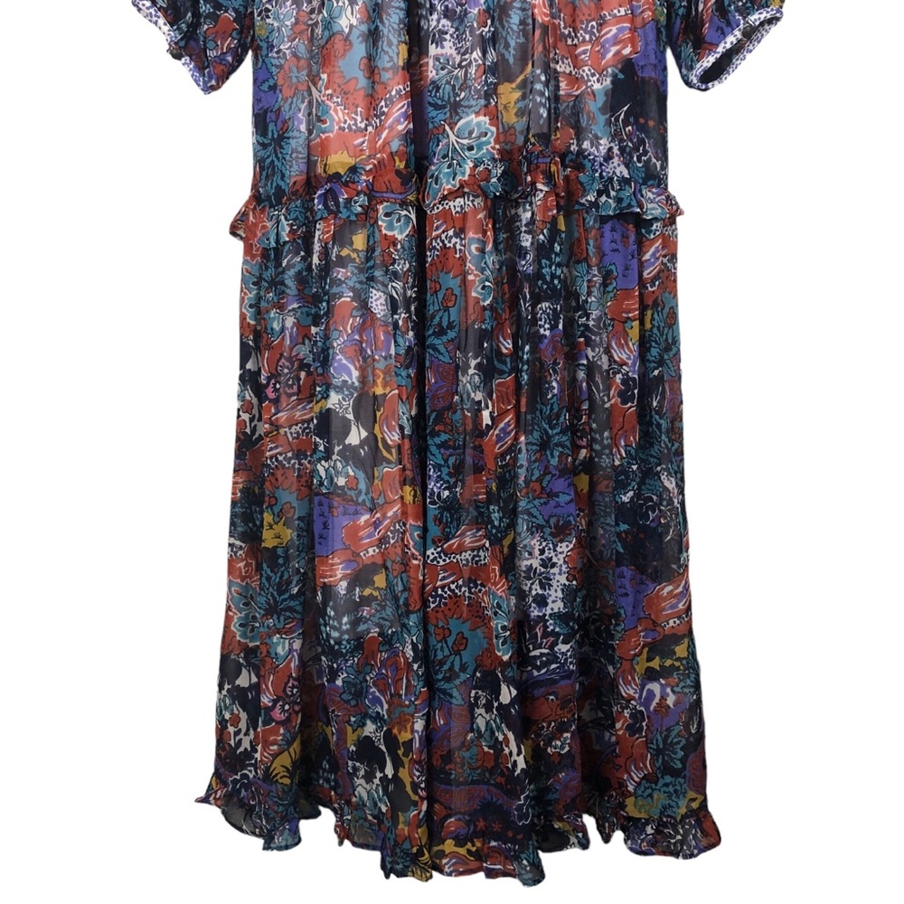 Anthropologie‎ Maeve Annabella Maxi Dress Size 4P Boho Floral Hippie Gypsy Indie - Picture 12 of 16